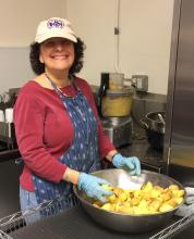Preparing the Latkes